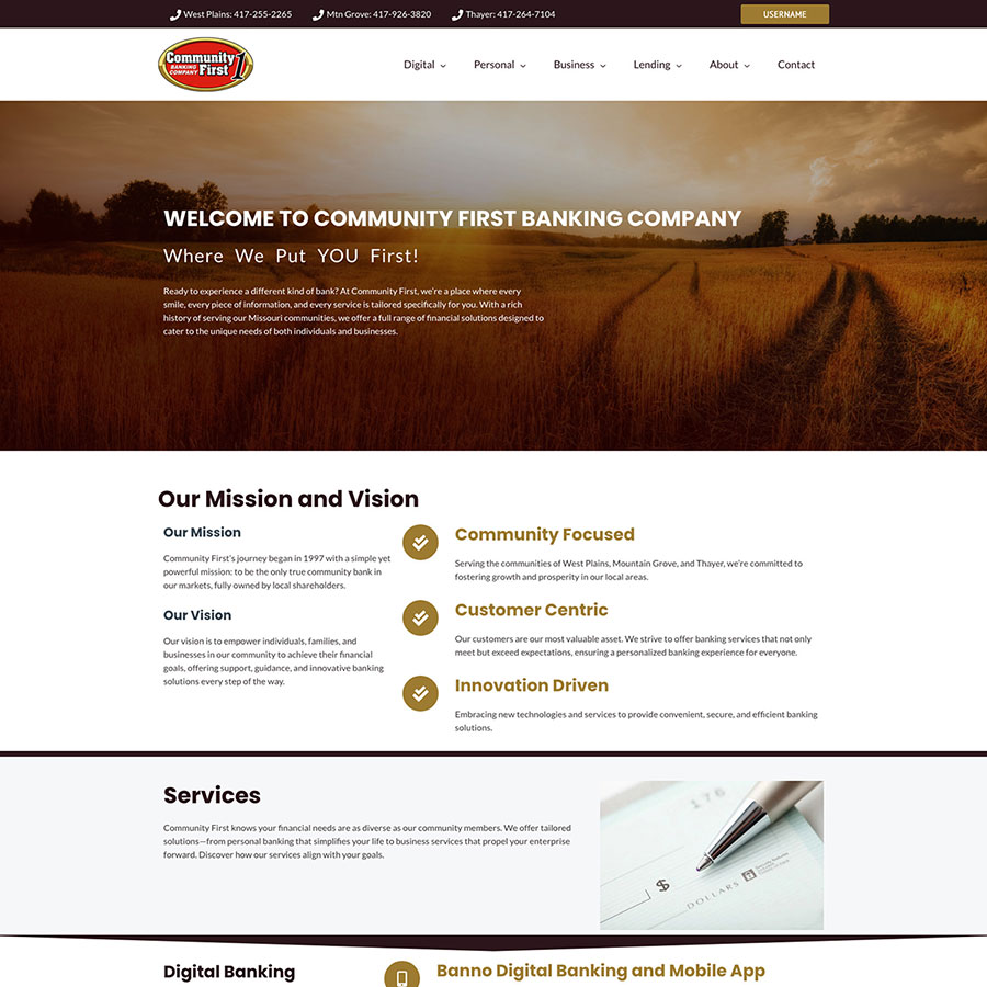 Community First Banking Company