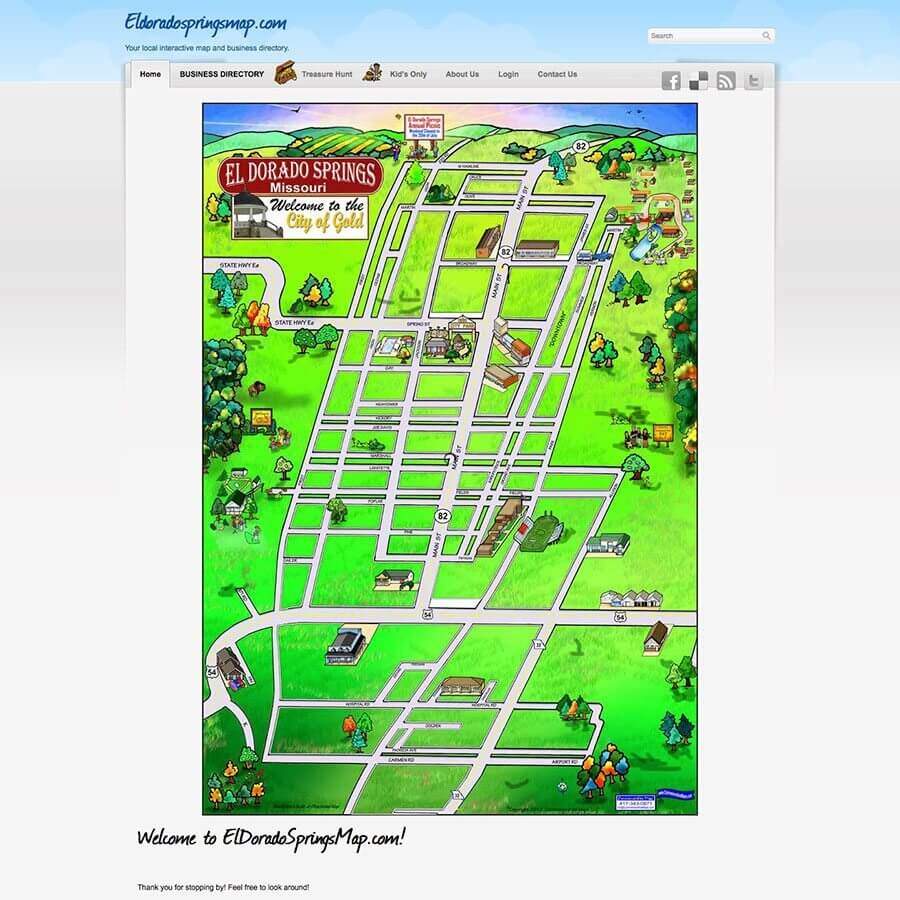 El Dorado Springs Map