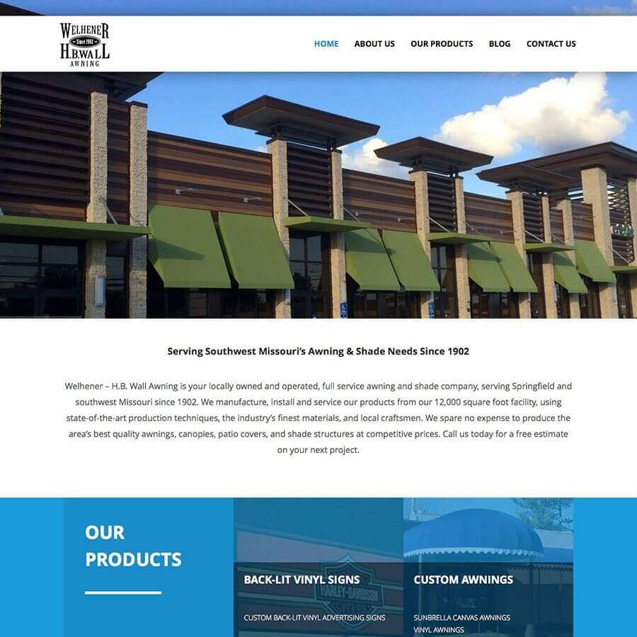 Welhener – H.B. Wall Awning