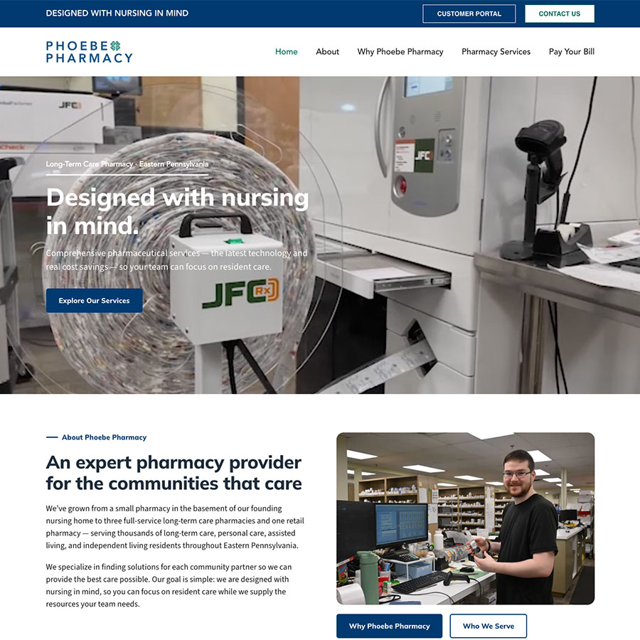 Phoebe Pharmacy website